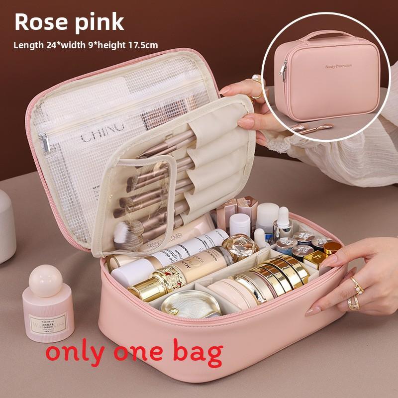 Large Capacity Makeup Bag With Waterproof Material For Travel And Daily Use