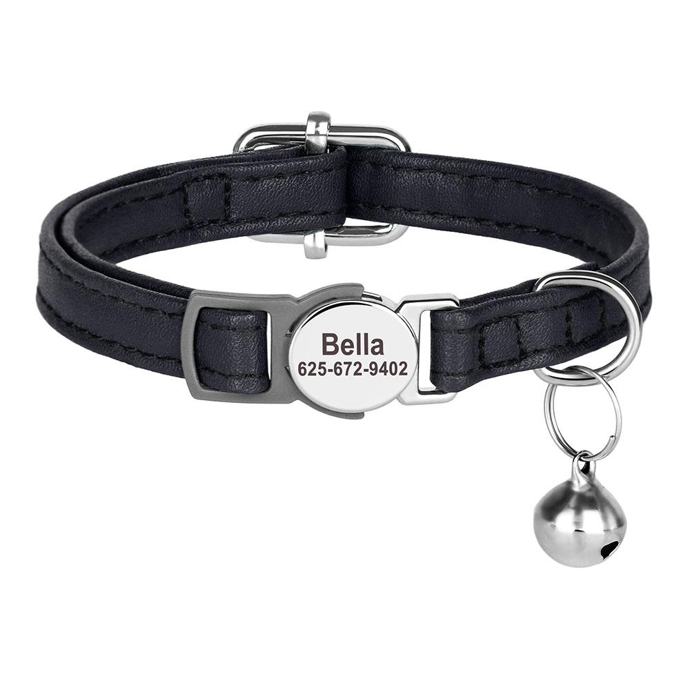 Personalized Cat Collar Adjustable Small Dog Kitten Collars Free Custom Pet Puppy ID Name Necklace Collars Anti-lost for Cats