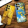 Yellow Flowers Phone Silicone Case for Samsung S24,22,20,23,21,20 Ultra Plus Lite 5G Print Cover