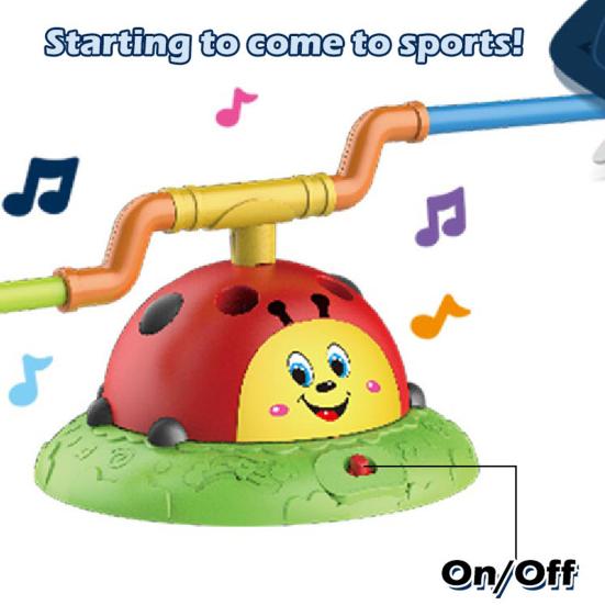 Jump And Toss Toy 2-in-1 Musical Jumping Toy Indoor Outdoor Games Ring-Toss