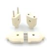 1pc EU European 2 Pin AC Electric Power Male Plug Female Socket Outlet Adaptor Adapter Wire Rewireable Extension Cord Connector