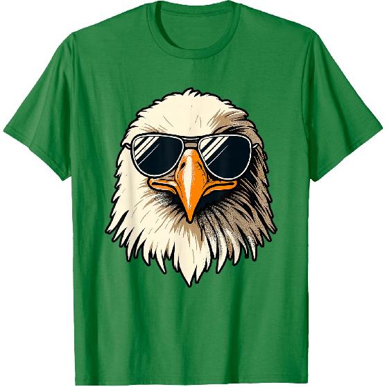 Bald Eagle 4th of July Men Funny Eagle T-Shirt