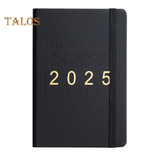 

Планировщик 2025 года, формат А5, тканевая обложка, плоский переплет, блокнот, трекер привычек, благодарность, 150 листов, ежемесячный календарь, списки дел, планировщик чёрный