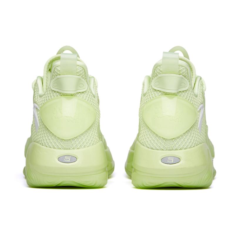 Anta Shock Wave 3 Pro Low-Top Basketball Shoes Neon Green Sneakers