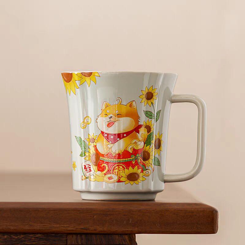 Plant Ash Ceramic Tea Cup Personal Special Water Cup Large Capacity High-End Office Tea Cup