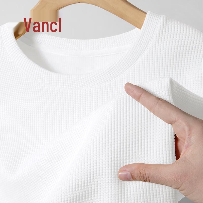VANCL Men's Waffle Knit Short Sleeve T-Shirt