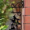Waterproof Ghost Pendant Vintage Witch Silhouette Mysterious Halloween Decoration  Courtyard