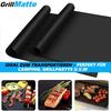 GrillMatte BBQ Grillmatte Antihaft Grillunterlage Gasgrill Holzkohle [2er Set]