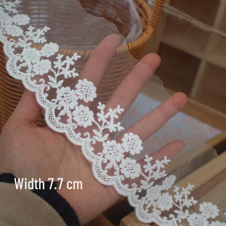 Double-Sided Mesh Cotton Lace for DIY Embroidery & Clothing Accessories