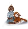 52CM Handmade Detailed Paint Reborn Baby Monkey Newborn Baby Collectible Art High Quality