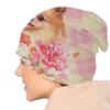 Winter Warmer süßer Pomeranian Deutscher Spitz mit Blumen Motorhaube Femme Beanie Mütze Hippie Haustier Hund Outdoor Ski Skullies Beanies Cap