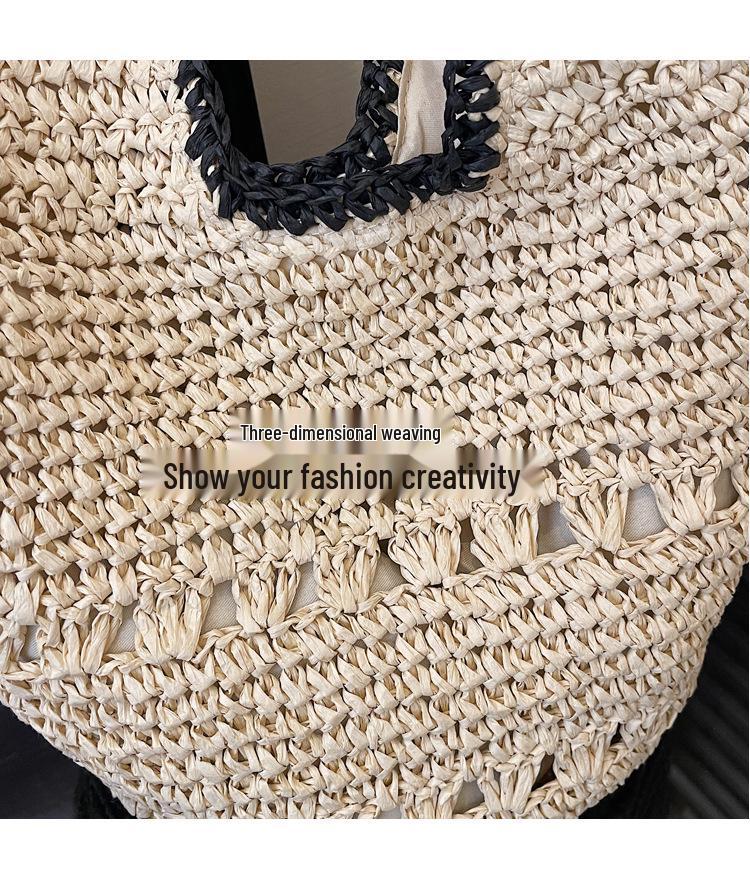 Spring 2026 Woven Beach Tote - Crossbody & Shoulder Handbag