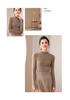 Women's 100% Cashmere High Neck Slim Fit Pullover Sweater