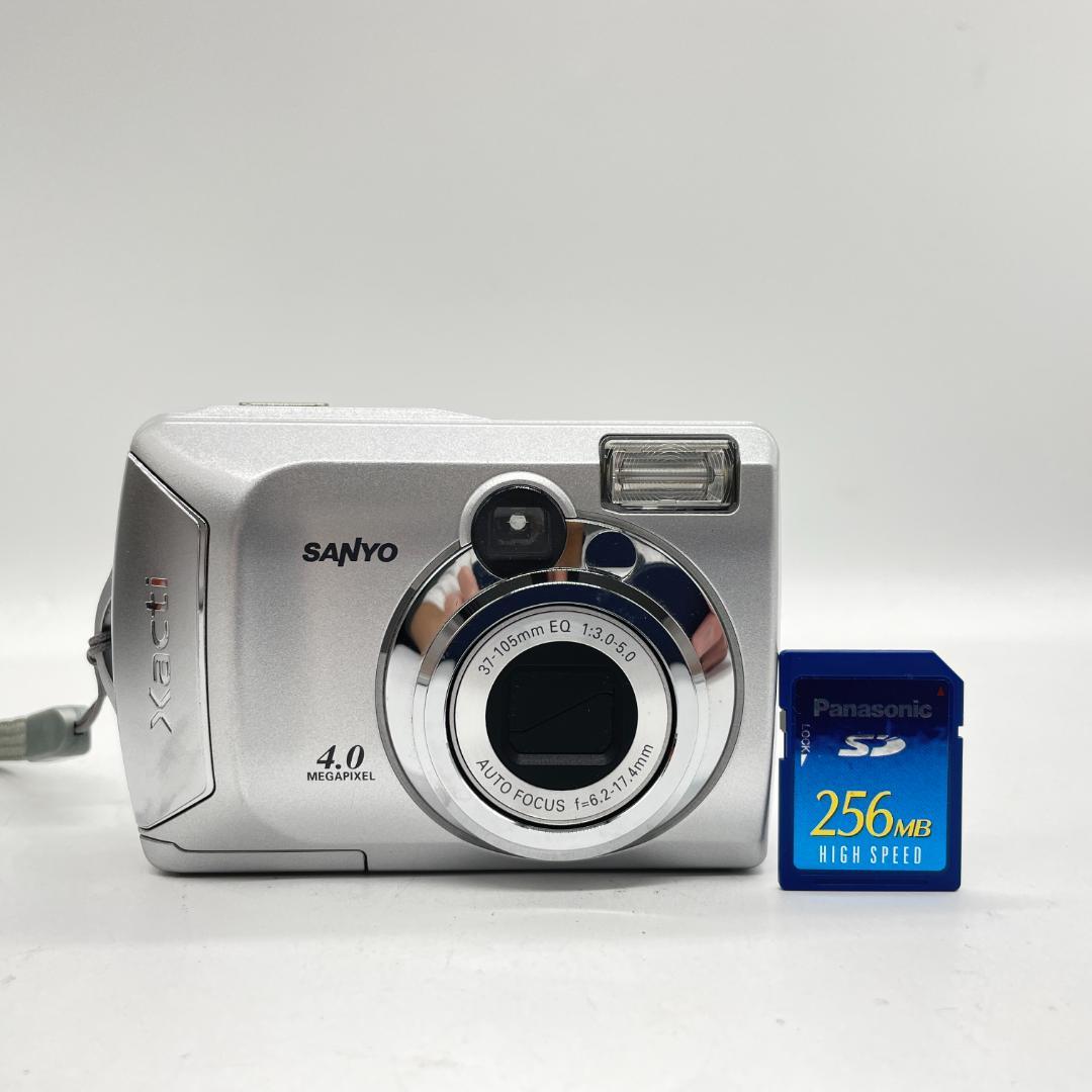 

[USED] SANYO DSC-S4 SILVER Working condition Free shipping bonus Good condition