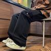 Working Pants for Men In Autumn and Winter New American High Street Drape Straight-leg Pants for Men Pure Cotton Pants for Men Loose Casual Trousers