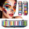 Professionelle Gesichtsmalerei Zubehör Körperfarbe Öl Palette, Langanhaltende Wasserdichte Abdeckung, Helle Farbe Glatt Verblendbar Kunst Make-up Set,