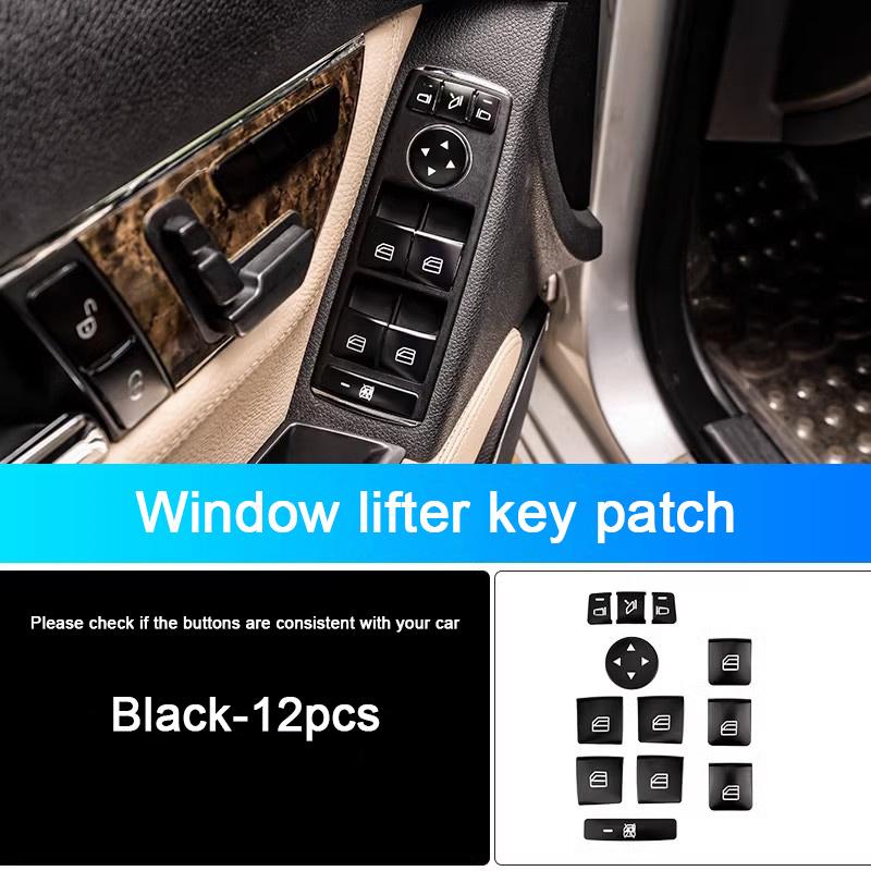 Skirta Mercedes Benz Mygtuko Užklijuojama Plokštelė CLA GLA GLE GLK A B C E Klasė ML GL W176 W246 W242 W204 W205 W212 C117 X166 X204 X156