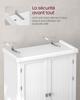 VASAGLE Tall Kitchen Pantry Cupboard, 40 x 76 x 182.1 cm, Freestanding Tall Storage Cabinet with a Drawer, 4 Adjustable Shelves, 6 Door Shelves