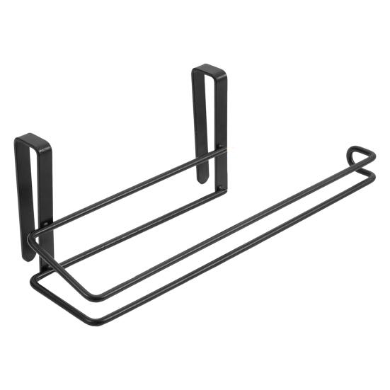 Bathroom Paper Towel Holder Strong Load-bearing Rust-Proof Simple Installation Over-Cabinet Door Roll Paper Holder