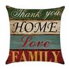 Mediterranean Letter Home Love Pillow Case Cushion Cover Sofa Bed Car Decoration