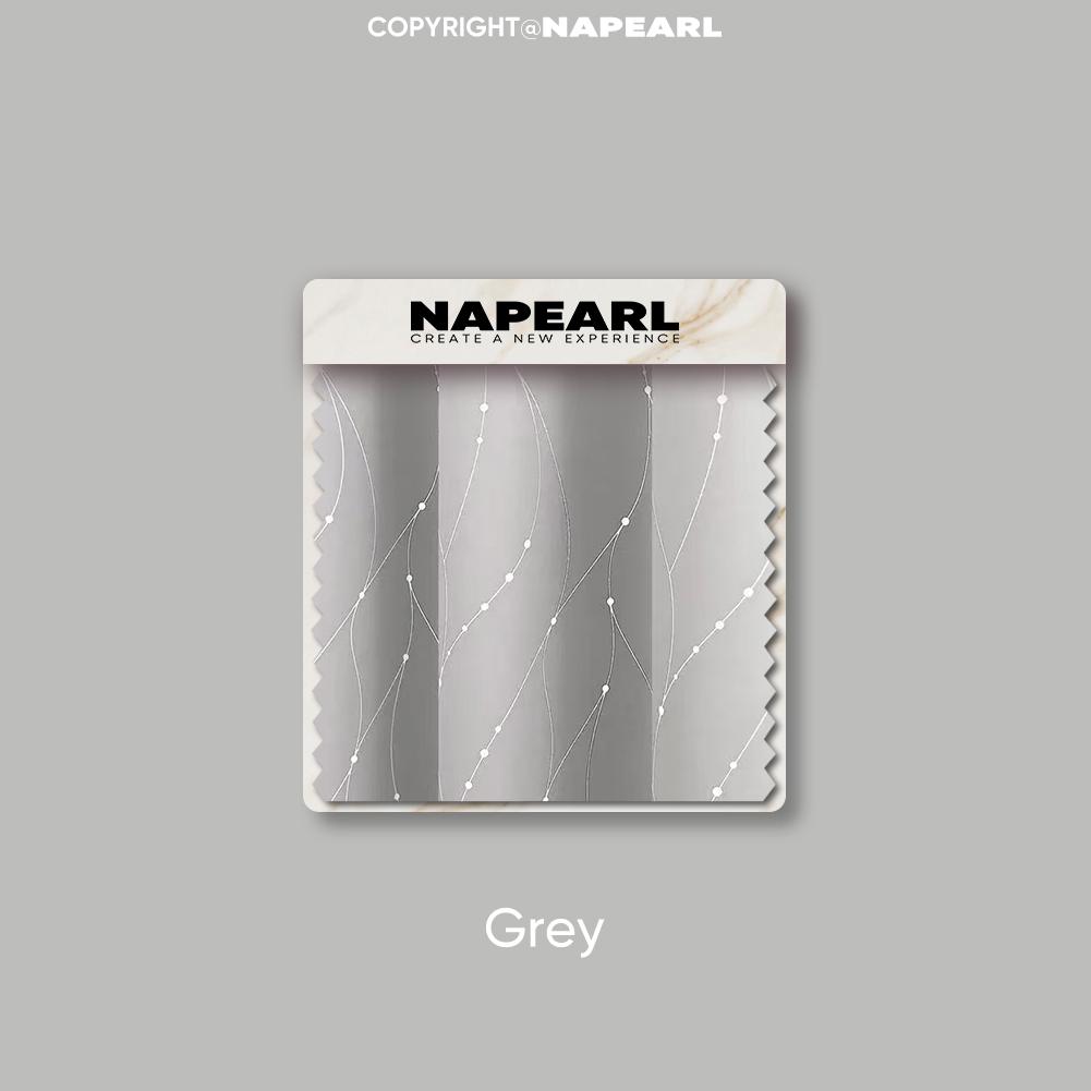 

1 шт. NAPEARL 80% Ступінь затемнення Гарячий сріблястий Метеор Високоточні затемнюючі штори для спальні вітальні балкона вікна домашнього декору W100cm x L130cm сірий