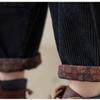 Korean Fashion Herbst Frühling Frauen Harem Hosen Hohe Taille Schwarz Khaki Beiläufige Lose Hosen Vintage Patchwork Baumwolle Cord Capris