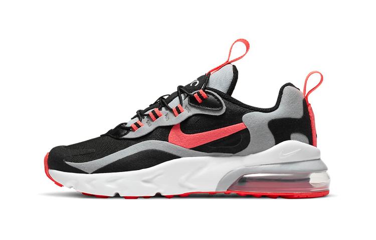 

Nike Air Max 270 RT Abrasion Resistant Cushioning Low top Running Shoes Black Red Gray Children Aged 3 7 Years Old BQ0102-019 28
