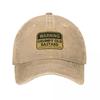 Ostrzeżenie Zrzędliwy Stary Bękart Podchodź Mężczyźni Kobiety Czapki Baseballowe Śmieszne Uwaga Zniszczona Prana Outdoor Regulowane Dopasowanie Snapback