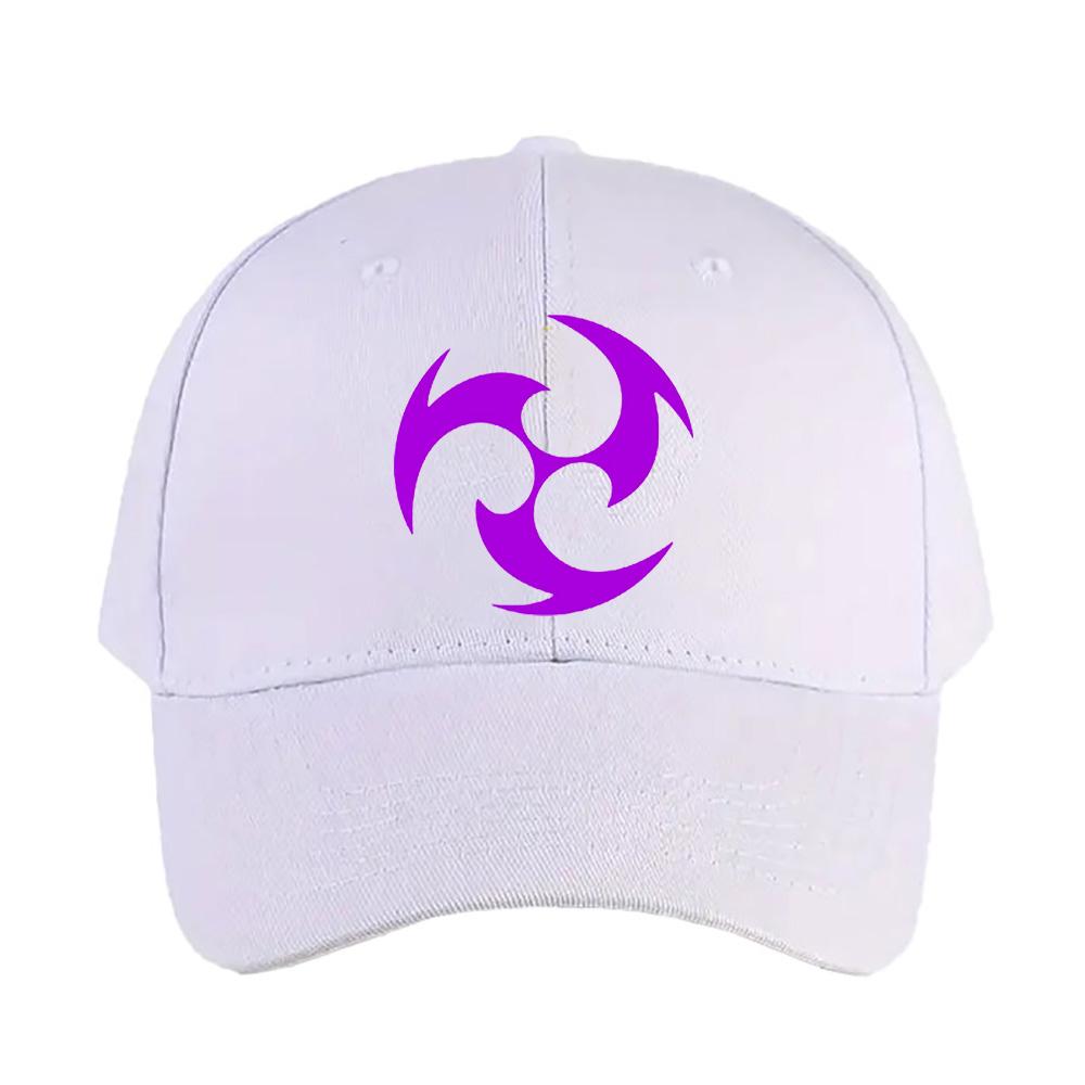 Electro Element Genshin Impact Unisex Adult Summer Baseball Caps With Curved Brim Adjustable Hiking Fishing Hat