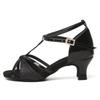 Zapatos de Baile Latino para Mujer Suela Blanda Zapatos de Salsa para Bailar Sandalias para Señoras Tacones Altos de Mujer 5CM