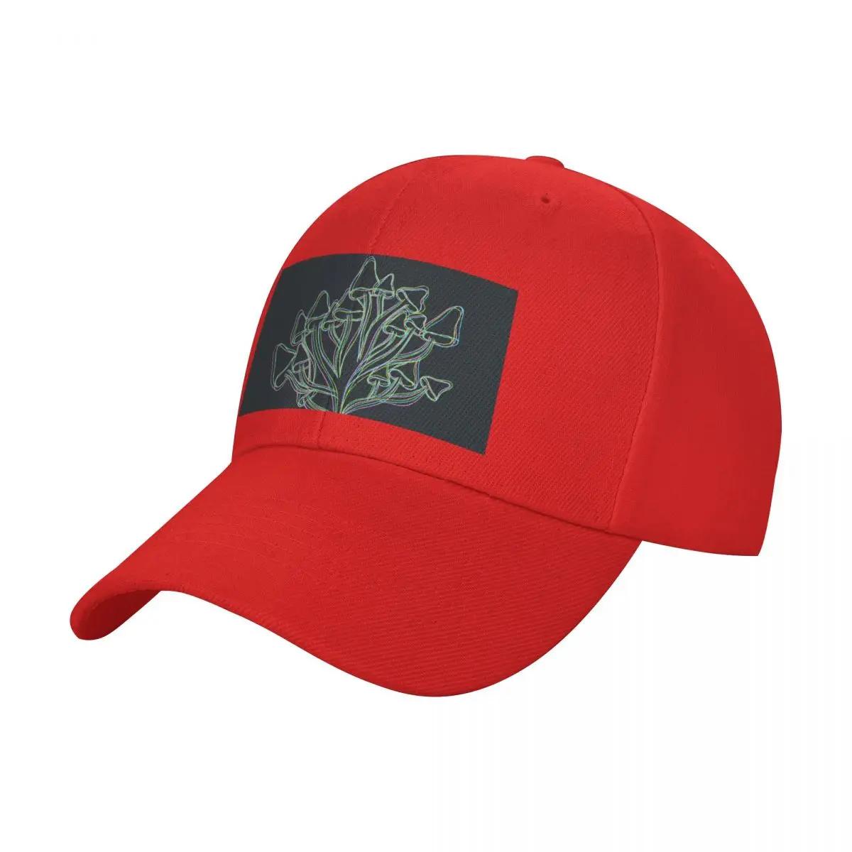 Trippy Mushroom Tree Baseball Cap Rugby Vintage Hat men For Man Womens