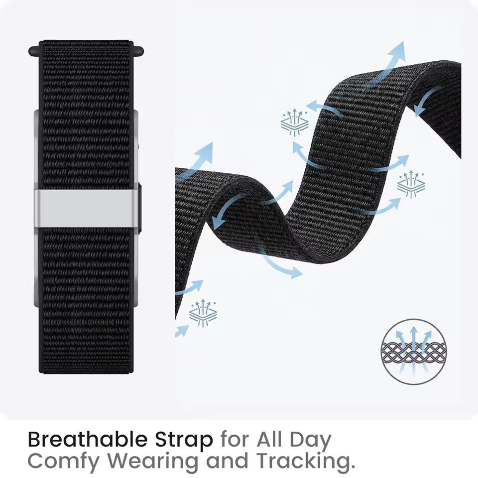 Cinghie di ricambio sportive in nylon regolabili per Hume Health Band 20mm Tracker Fitness Sportivo Braccialetto di ricambio traspirante per accessori HUME