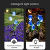 Solar 3-Headed Tulip Garden Lights Outdoor Waterproof LED Lawn Lamp for Yard Pathway Landscape Decor Beautiful Home Lighting