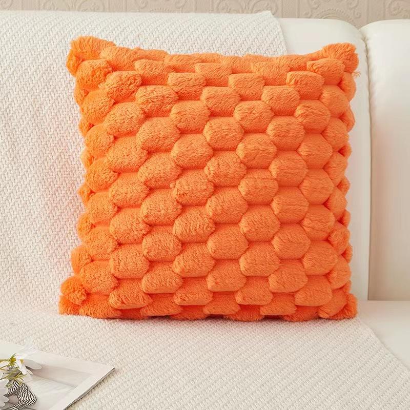 Super Soft Cozy Decorative Throw Pillow Covers Fuzzy Plush Faux Fur Luxury Cushion Cover Pillowcase for Sofa Couch Bed JAF092