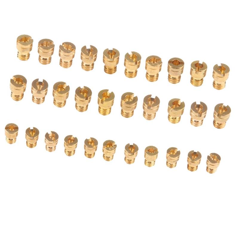 Carburetor Main Jet Copper Injector Nozzle Kit M4 X 0.7 for CVK Main Jet Replacement in Motorcycle Carburetors