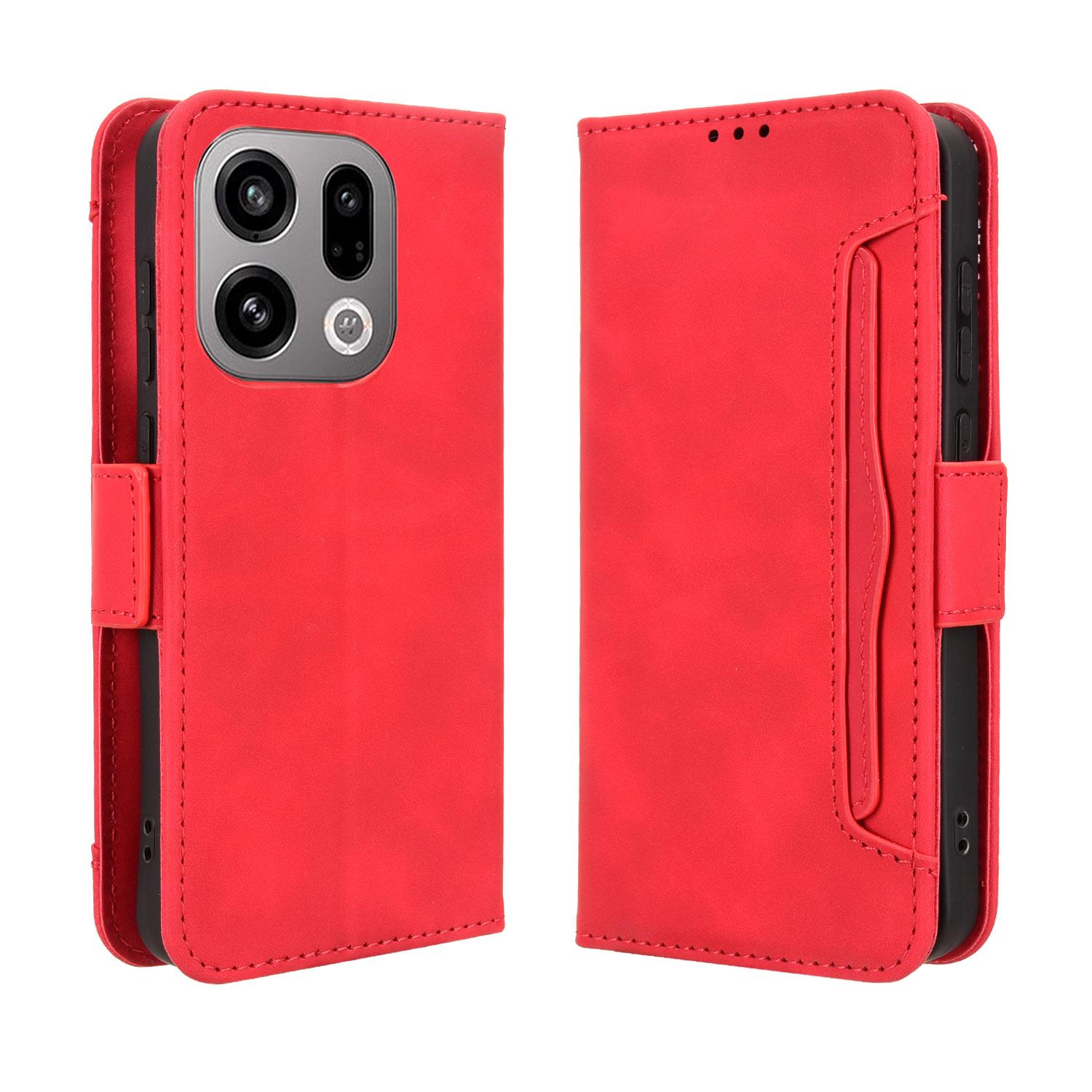 

For Oppo Find X9 5G Leather Case Phone Wallet Cover with Multiple Card Slots