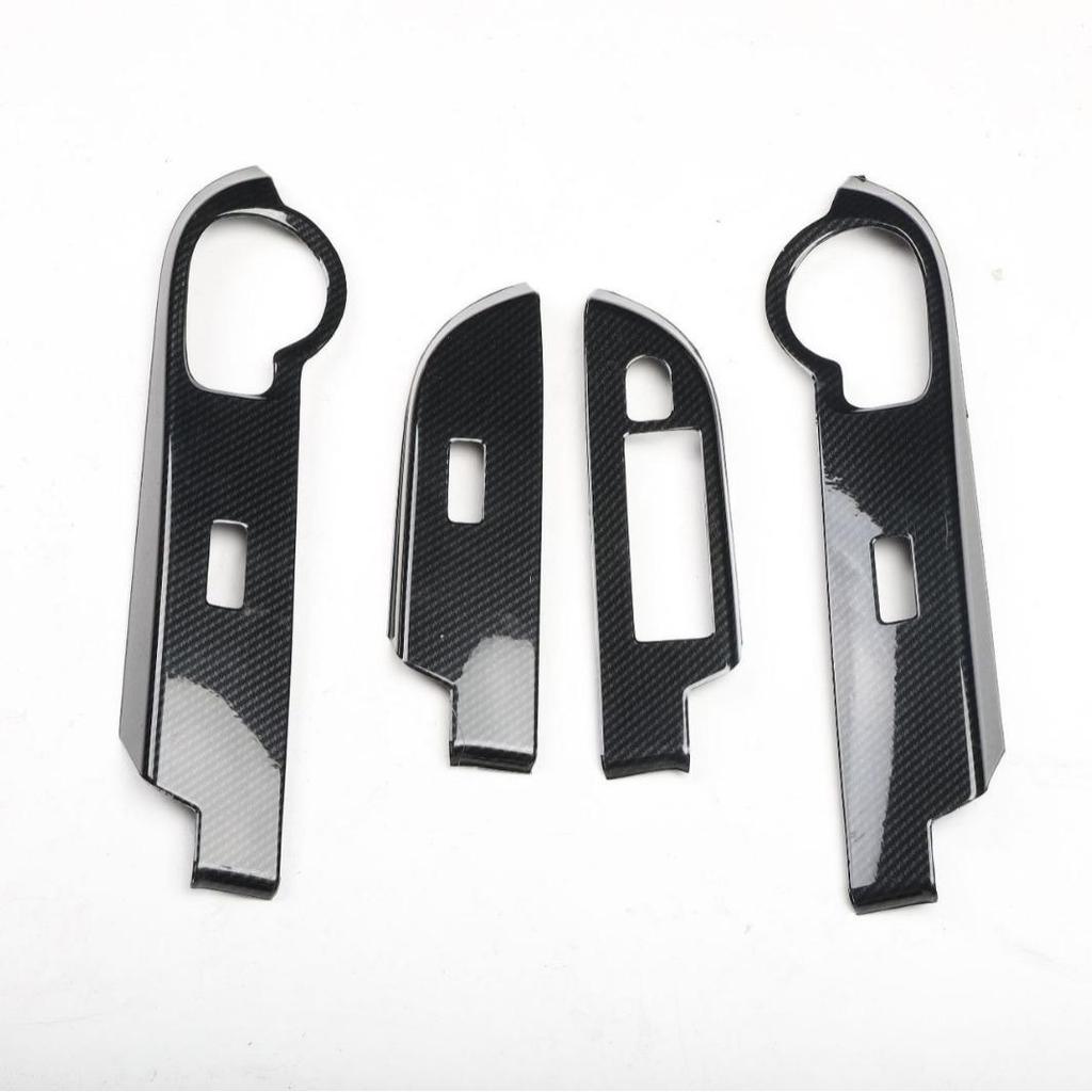 Peach Wood Carbon Fiber Anti-Scratch Sticker for 18-20 LHD/RHD Rush Cars