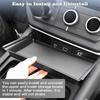 YEVEDUO Land Rover Defender 90 110 Accessories Center Console Organizer Tray Storage Box with Mat 2020-2024 Two-Tier Anti-Slip