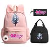 Zaino Stampato Cartoon Hatsune Miku Borsa Pranzo Astuccio per Bambini Studenti Borsa Scuola Ragazza Bambino Regalo Borsa da Viaggio Donna
