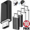 1-10 Peças Adaptador Micro USB Fêmea para Tipo C Macho Conversor OTG Conector Micro-B para USB-C Cabo Carregador de Telefone Adaptador Para Samsung