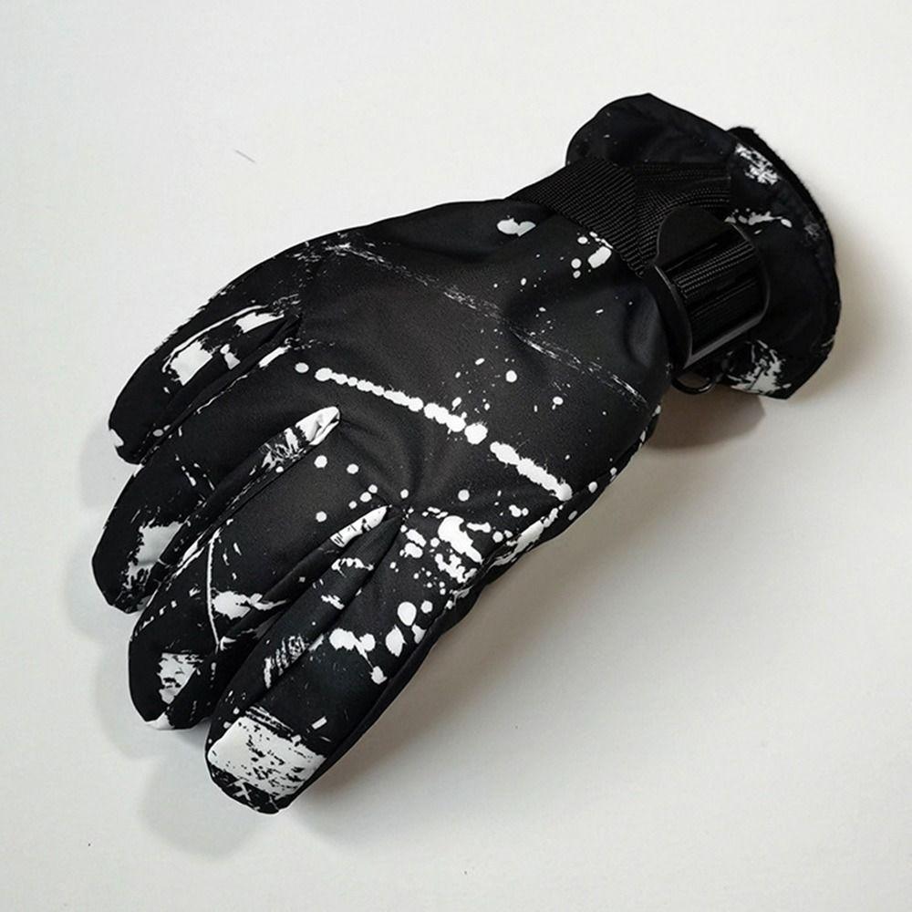 Non-slip Snow Gloves Waterproof Kids Winter Mittens Fashion Children Ski Gloves Mountaineering