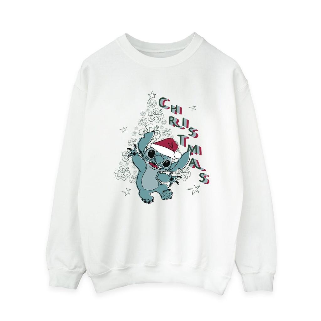 Lilo & Stitch Womens/Ladies Christmas Tree Sweatshirt