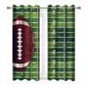 2 Pcs American Football Print Curtains,suitable for Bedroom,living Room Kitchen Decoration,home Decoration,window Decoration