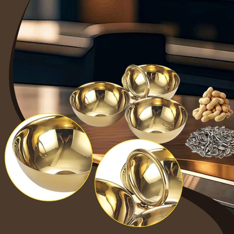 Stainless Steel Divided Plate with Three Compartments for Preventing Food Mixing During Family Gatherings and Outdoor Picnics Durable and Easy To