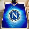 1PC SSC Napoli Patterned Flannel Blanket Suitable For All Seasons for Home Decor Warmth and Comfort Gifts Holiday Present