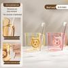 Household Cartoon Mouthwash & Toothbrush Cup Set for Kids & Couples, Creative Dorm-Use.