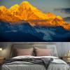Sunset Peak Natural Landscape Tapestry Wall Hanging Bedroom Dormitory Room  Decoration Background Cloth Home