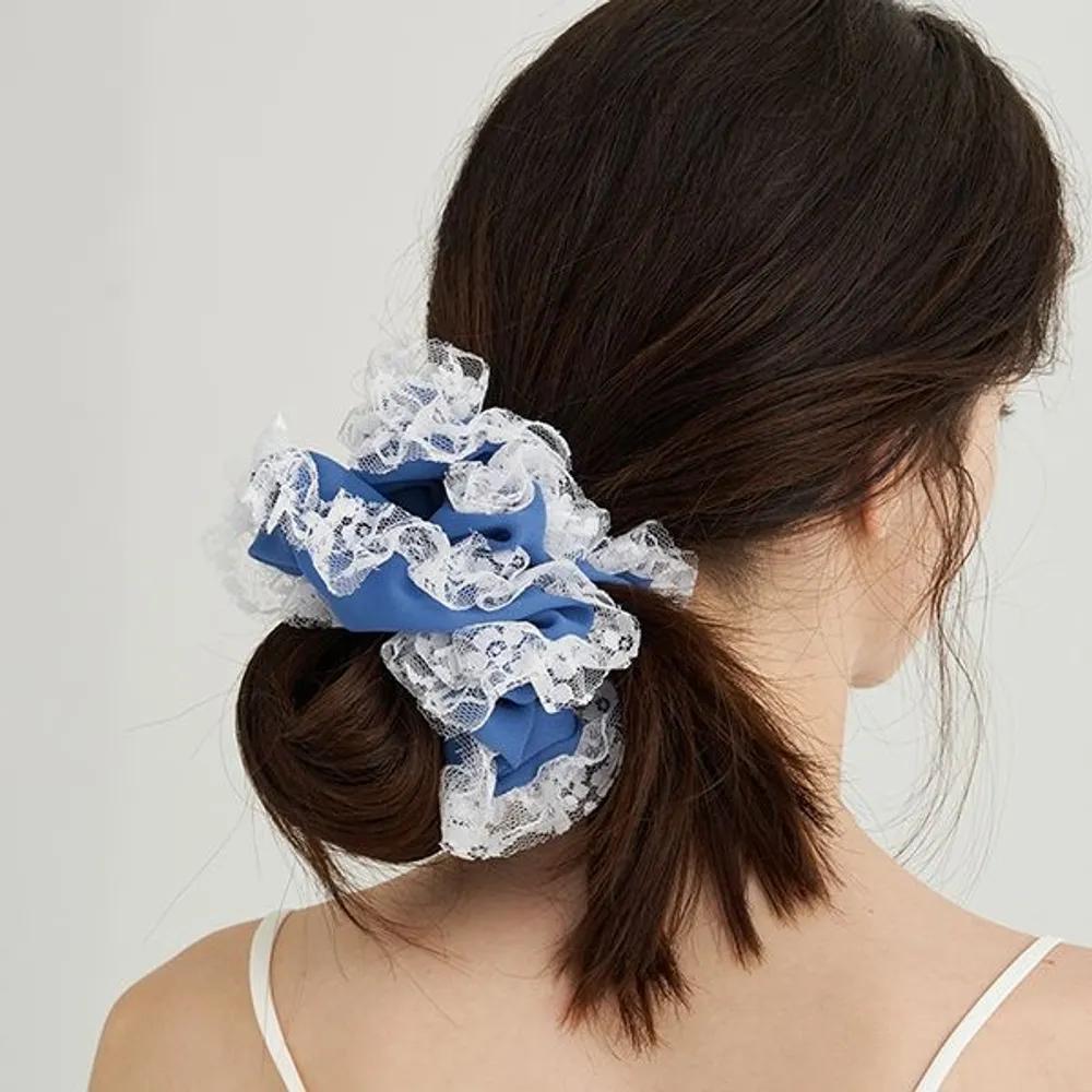 Full Lace Scrunchie JP-25-051S Blue