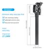 Aluminum Alloy Mountain Bikes Seatpost with Shock Absorption Mountain Bicycles Suspension Seatpost Seat Tube for Riding
