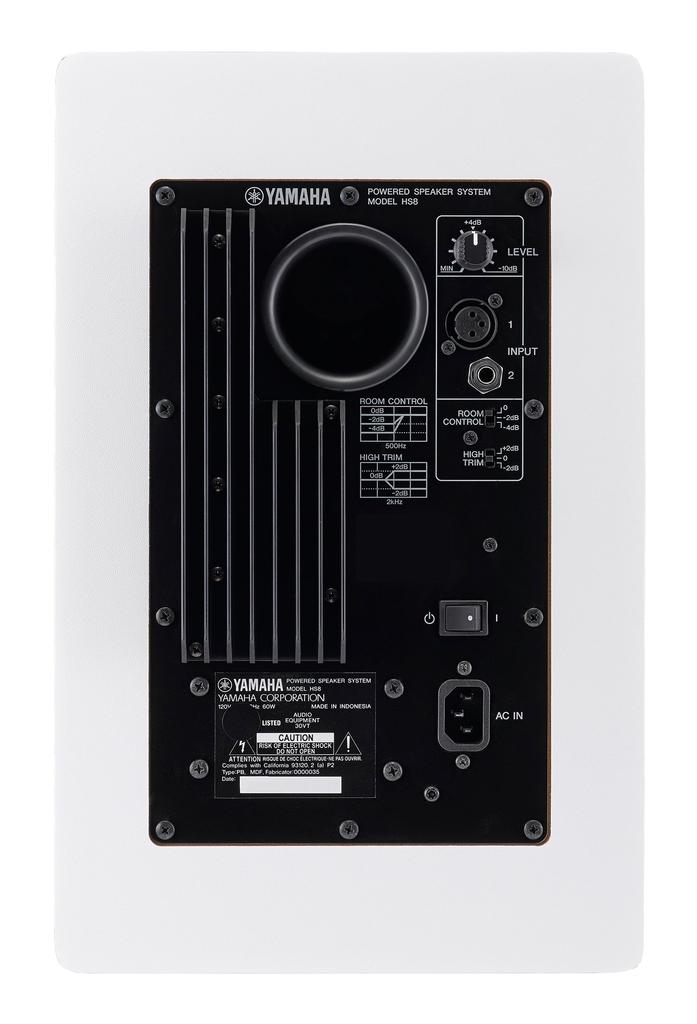 Yamaha HS Series Active Studio Monitor Speaker White HS8W (1 Piece)